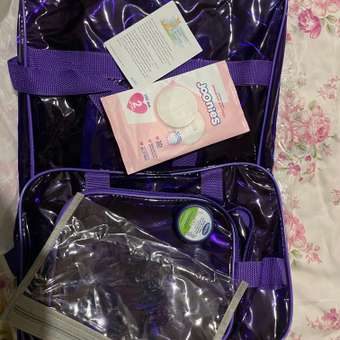 Сумка в роддом Wolli Тонированный особо прочный фиолетовый комплект 3 шт: отзыв пользователя Детский Мир
