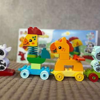 Конструктор LEGO DUPLO Поезд с животными 19 дет.: отзыв пользователя ДетМир