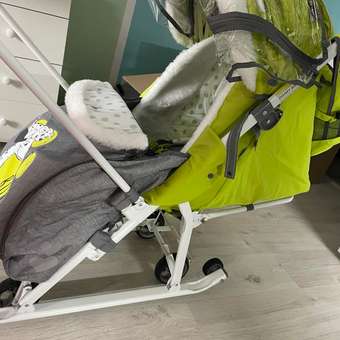 Санки-коляска NiKA kids Лимонный: отзыв пользователя Детский Мир