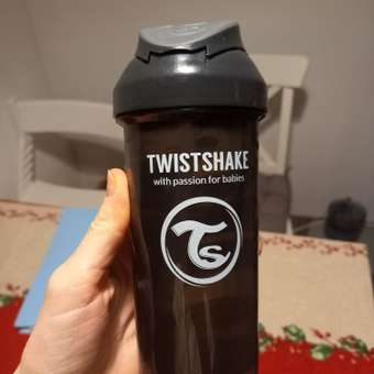 Поильник Twistshake с трубочкой 360мл с 6месяцев Чёрный: отзыв пользователя Детский Мир