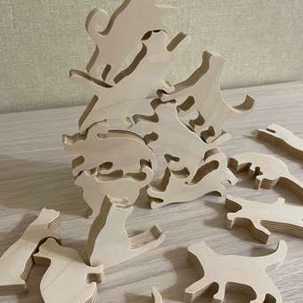 Настольная игра Wood Kubik Башня-балансир Кошки акробаты: отзыв пользователя Детский Мир