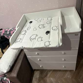 Пеленальный комод aton baby furniture Комод Maks белый премиум/белый: отзыв пользователя Детский Мир