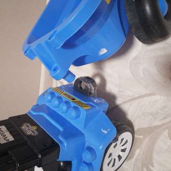 Детская каталка EVERFLO Builder truck ЕС-917T blue c прицепом и кубиками: отзыв пользователя Детский Мир