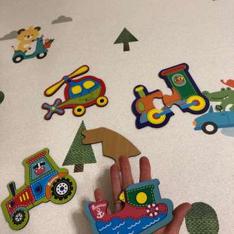 Крупные пазлы Alatoys Настольные игры для малышей Транспорт: отзыв пользователя Детский Мир