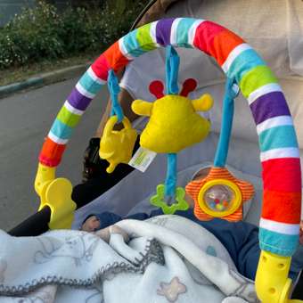 Дуга Жирафики Игрушка подвесная погремушка в коляску кроватку развивающая: отзыв пользователя Детский Мир