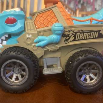 Машинка Funky Toys Тираннозавр Бирюзовый FT0735698: отзыв пользователя ДетМир
