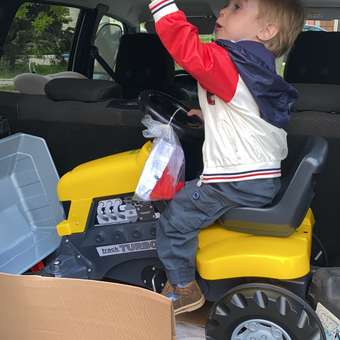 Каталка-трактор Полесье с педалями Turbo с полуприцепом Жёлтая 89328: отзыв пользователя Детский Мир