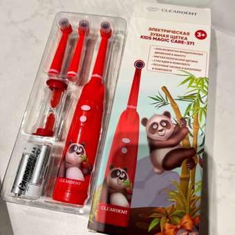 Электрическая зубная щетка CLEARDENT панда Понго: отзыв пользователя Детский Мир