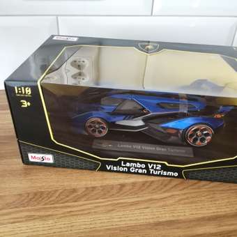 Машина MAISTO 1:18 Lamborghini V12 Vision Gran Turismo Голубая 36454: отзыв пользователя Детский Мир