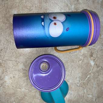 Бутылка детская Пластишка с декором и петлей 400 мл голубая: отзыв пользователя Детский Мир
