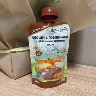 Пюре Fleur Alpine овощи-говядина-цельные злаки 100г с 8месяцев: отзыв пользователя ДетМир