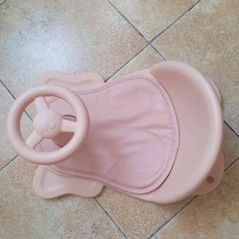 Сиденье LaLa-Kids для купания с мягким ковриком Машинка розовое: отзыв пользователя Детский Мир