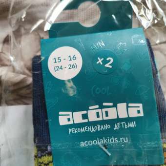 Носки 2 пары Acoola: отзыв пользователя Детский Мир