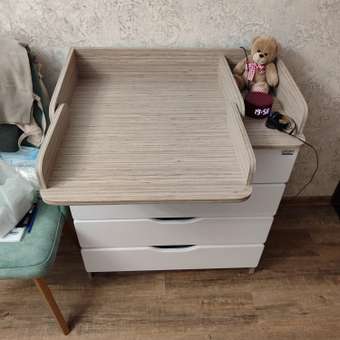 Пеленальный комод aton baby furniture Сириус-2 Wood 804 Дуб тонсберг натуральный: отзыв пользователя Детский Мир