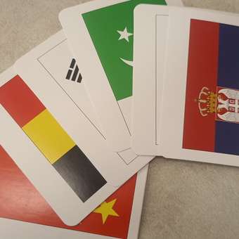 Настольная игра для детей Крокуспак Развивающие обучающие карточки Страны и флаги 60 шт: отзыв пользователя Детский Мир