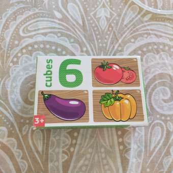Кубики Десятое королевство BabyToys Овощи 6шт 3545: отзыв пользователя Детский Мир