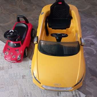 Электромобиль Rastar Audi TTS Roadster Желтый: отзыв пользователя Детский Мир