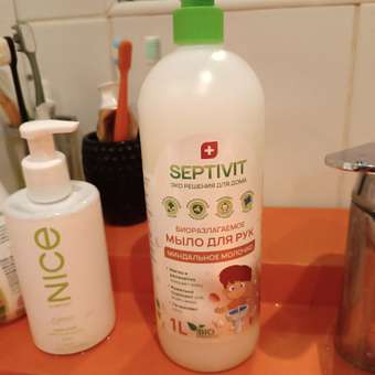Жидкое мыло SEPTIVIT Premium Миндальное молоко 1 л: отзыв пользователя Детский Мир