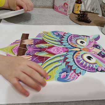 Набор для творчества VEROL Сова рисуем наклейками по номерам: отзыв пользователя Детский Мир