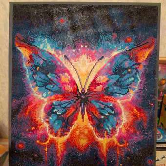 Алмазная мозаика Art sensation холст на подрамнике 40х50 см Волшебная бабочка: отзыв пользователя Детский Мир