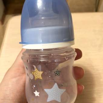 Бутылочка Canpol Babies Newborn baby EasyStart с широким горлышком антиколиковая 120мл с 0месяцев Голубая: отзыв пользователя ДетМир