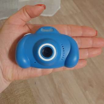 Цифровой фотоаппарат BONDIBON с селфи камерой и видео съемкой голубого цвета: отзыв пользователя Детский Мир