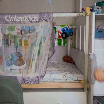 Защитный барьер детский CINLANKIDS для кровати 120 см 1 шт: отзыв пользователя Детский Мир