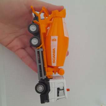 Бетономешалка Mobicaro Scania 1:64 без механизмов: отзыв пользователя ДетМир