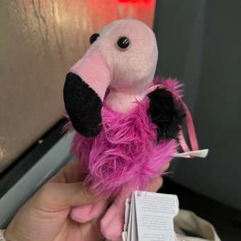 Мягкая игрушка TRUDI Фламинго-пушистик на веревочке 11x12x13см: отзыв пользователя Детский Мир