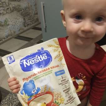 Каша молочная Nestle мультизлаковая банан-земляника 200г с 8месяцев: отзыв пользователя Детский Мир