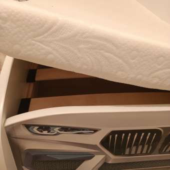 Детская кровать машина Kiddy ROMACK белая 160*70 см: отзыв пользователя Детский Мир