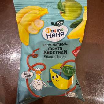 Кусочки фруктовые ФрутоНяня яблоко-банан для питания детей раннего возраста 15г: отзыв пользователя ДетМир
