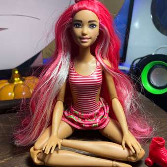 Кукла Barbie Сочные фрукты Арбуз в непрозрачной упаковке (Сюрприз) HNW43: отзыв пользователя Детский Мир
