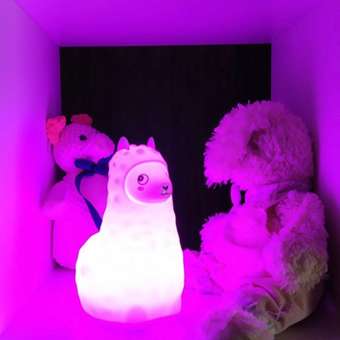 Ночник детский силиконовый Zeimas светильник Лама с пультом 9 цветов: отзыв пользователя Детский Мир
