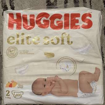Подгузники Huggies Elite Soft для новорожденных 2 (4-6 кг) 100 шт.: отзыв пользователя Детский Мир