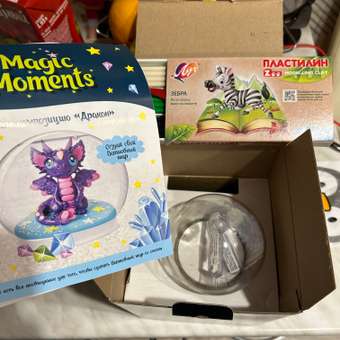 Пластилин Magic Moments Волшебный снежный шар Дракон: отзыв пользователя Детский Мир