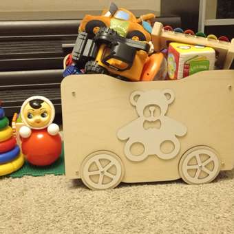 Ящик для хранения игрушек Ижевская Фабрика Игрушек на колесах Медвежонок: отзыв пользователя Детский Мир
