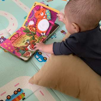 Развивающий коврик детский Mamagoods для ползания складной игровой 180х200 см Дороги и жирафы: отзыв пользователя Детский Мир