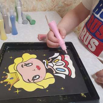 Набор для творчества NRAVIZA Детям Рисование песком на фресках: отзыв пользователя Детский Мир