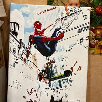 Картина по номерам Hobby Paint Человек Паук холст на подрамнике 40х50 см: отзыв пользователя Детский Мир