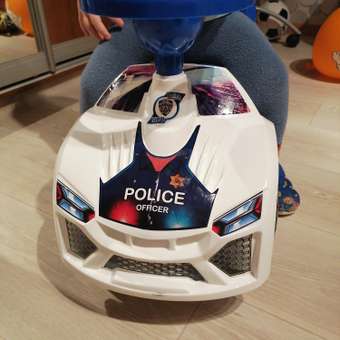 Машина-каталка ORION TOYS Ламбо Полиция белый: отзыв пользователя Детский Мир