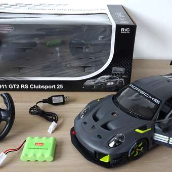Машина Rastar РУ 1:14 Porsche 911 GT2 RS USB Серая 99560: отзыв пользователя Детский Мир