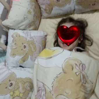 Комплект постельного белья Эдельвейс Мой Медвежонок 6предметов Розовый 10626: отзыв пользователя Детский Мир