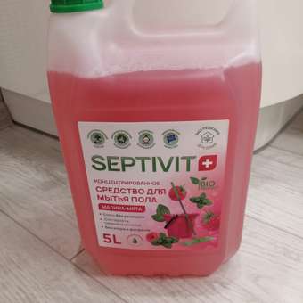 Средство для мытья полов SEPTIVIT Premium Малина мята 5л: отзыв пользователя Детский Мир