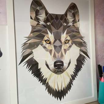 Набор для творчества VEROL Волк рисуем наклейками по номерам: отзыв пользователя Детский Мир