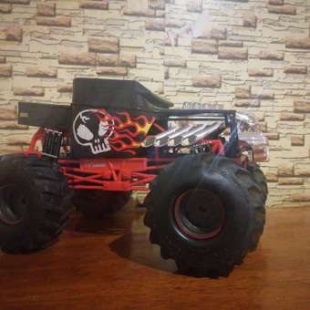 Машина Hot Wheels РУ 1:10 Monster Truck Bone Shaker Черный 61050: отзыв пользователя ДетМир