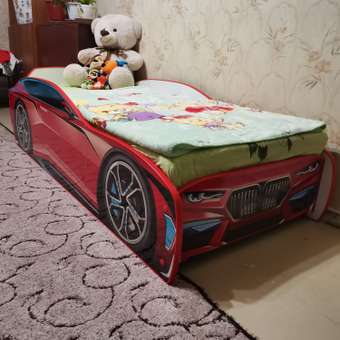 Детская кровать машина Kiddy ROMACK красная 160*70 см: отзыв пользователя Детский Мир