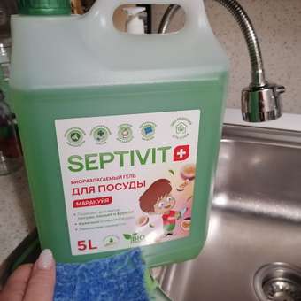 Средство для мытья посуды SEPTIVIT Premium Маракуйя 5л: отзыв пользователя Детский Мир