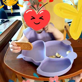 Набор детской посуды PlayKid сиреневый: отзыв пользователя Детский Мир