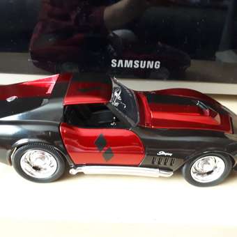 Машина Jada 1:24 Голливудские тачки Chevy Corvette Stingray 1969 +фигурка Харли Квинн 31196: отзыв пользователя ДетМир